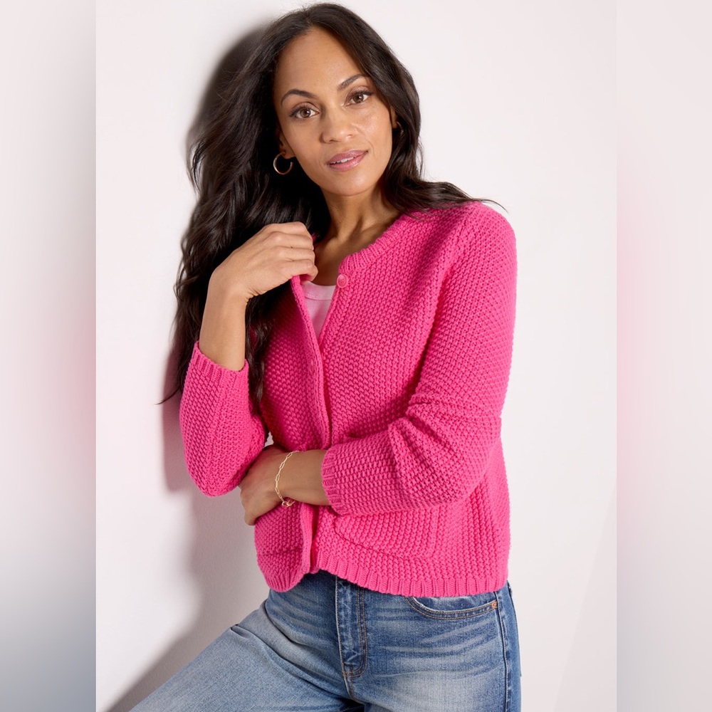Splendid Dre Cardigan in Hot Pink